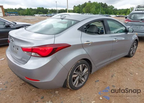 2015 Hyundai Elantra Limited from USA, damaged, VIN 5NPDH4AE2FH640735